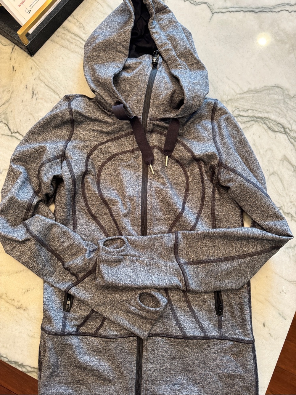 lululemon athletica Heather Gray Women’s Hooded Zip Jacket